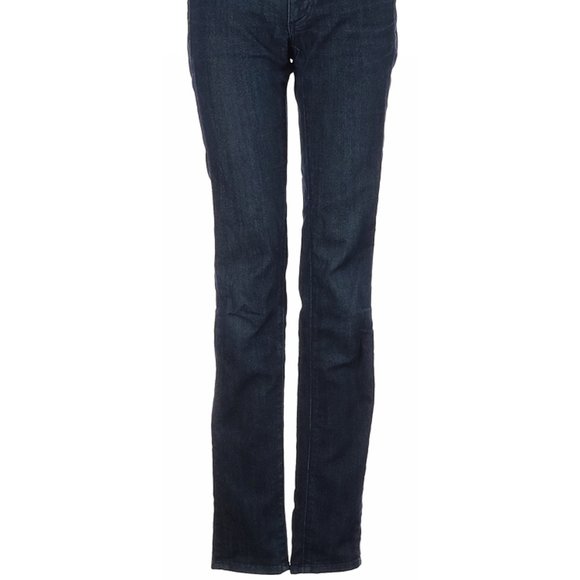 Adriano Goldschmied Jeans Blue Straight Leg Low Rise Waist Sz 25 #162 - Picture 2 of 4